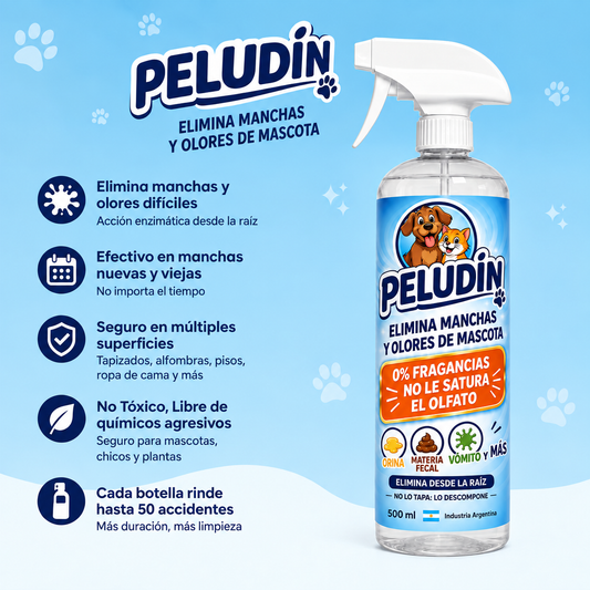Peludín | Eliminador de Manchas y Olores