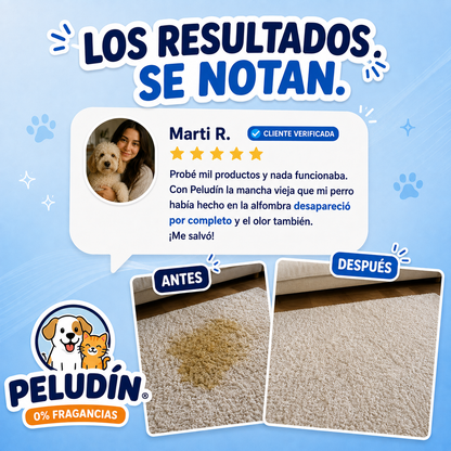 Peludín | Eliminador de Manchas y Olores