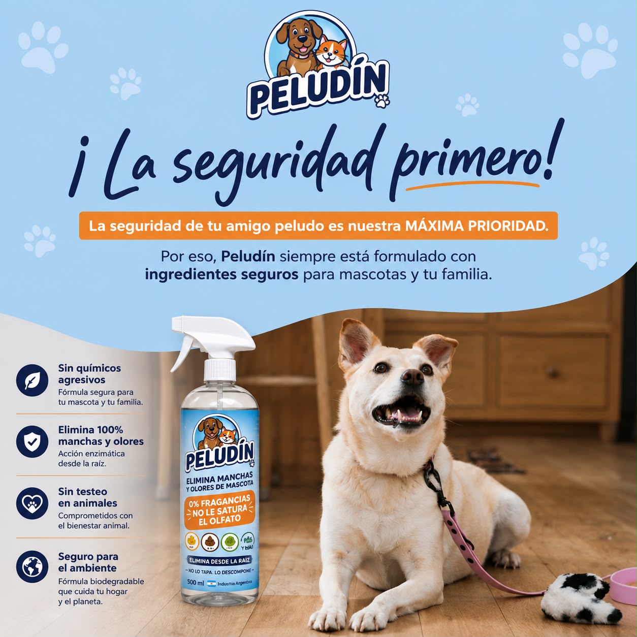 Peludín | Eliminador de Manchas y Olores